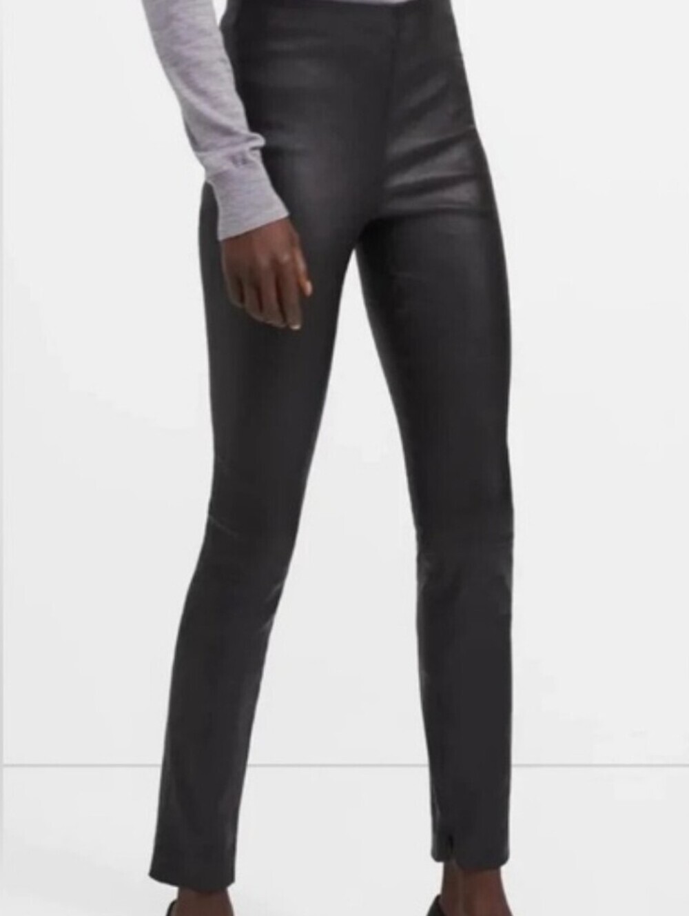 NWOT THEORY Skinny Lamb Leather Pants Size 2